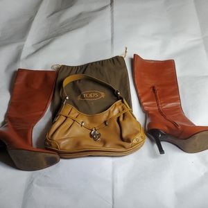 COPY - TOD'S Knee Length Boots and Purse